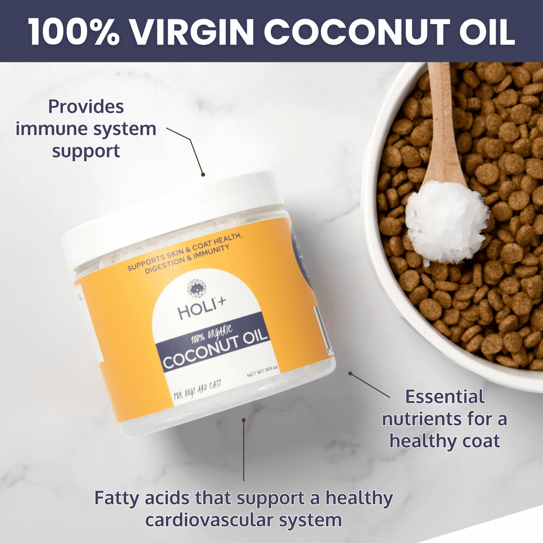 100% Organic Virgin Coconut Oil for Dogs & Cats – 16oz
