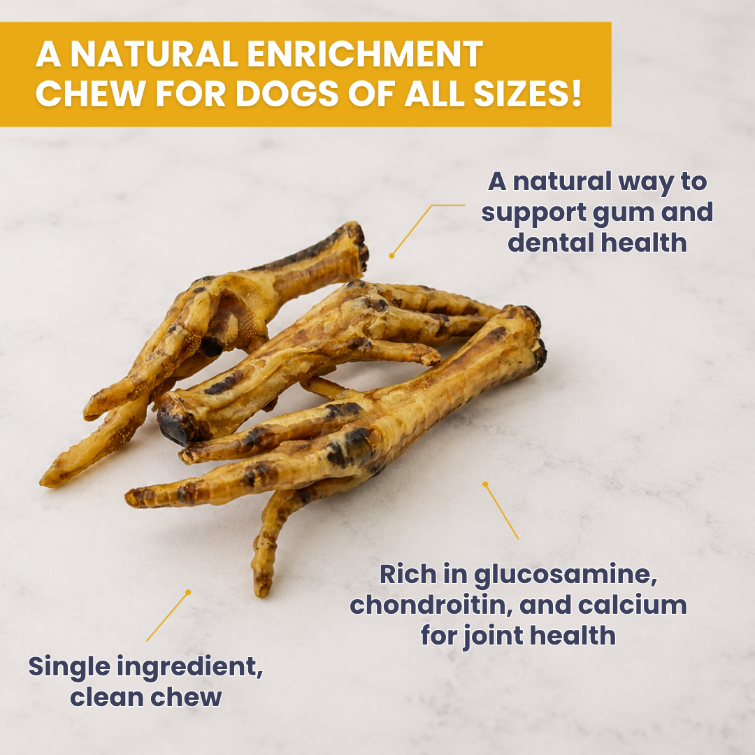 Dehydrated Chicken Feet - 25 Ct.