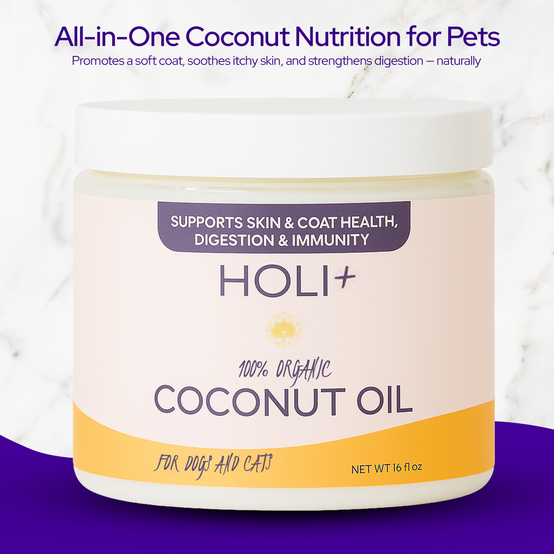 100% Organic Virgin Coconut Oil for Dogs & Cats – 16oz